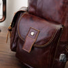 Sac À Dos Cuir Vintage Multi-Poches Homme