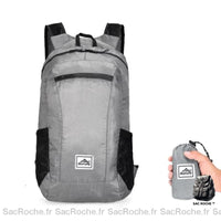 Sac à dos de ski pliable, léger - modèle Gris - Sac Roche ™