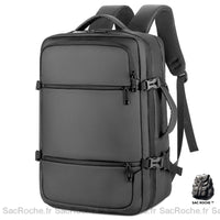 Sac à dos de voyage ergonomique noir/gris - Sac Roche ™