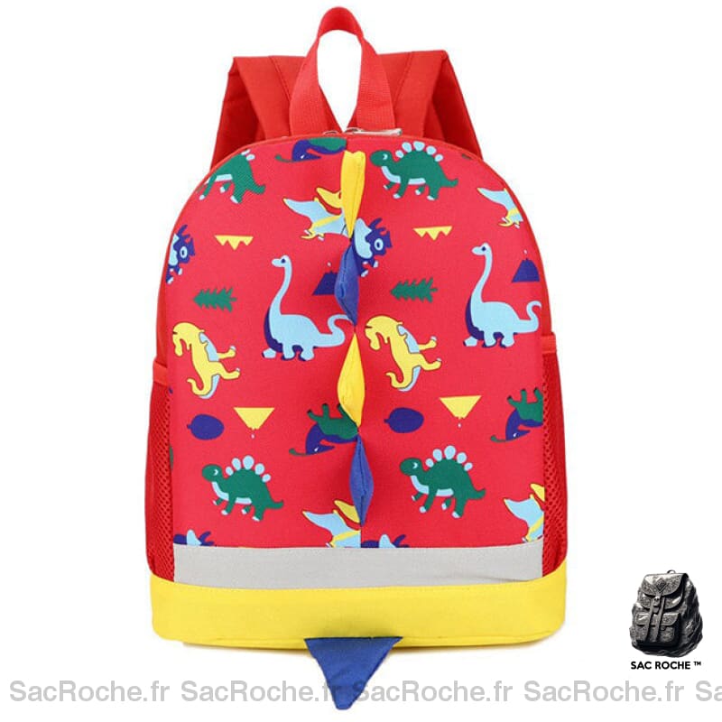 Sac À Dos Dinosaure Maternelle Mixte Rouge Sacs Dos Scolaire