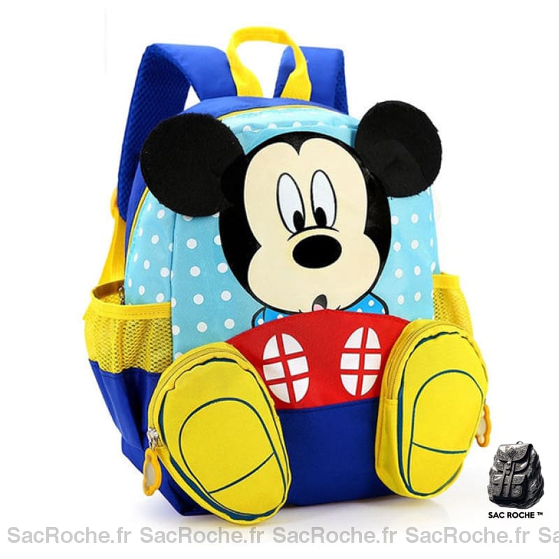 Sac À Dos Disney - Mickey & Minnie 3D Maternelle Bleu Sacs Dos Scolaire