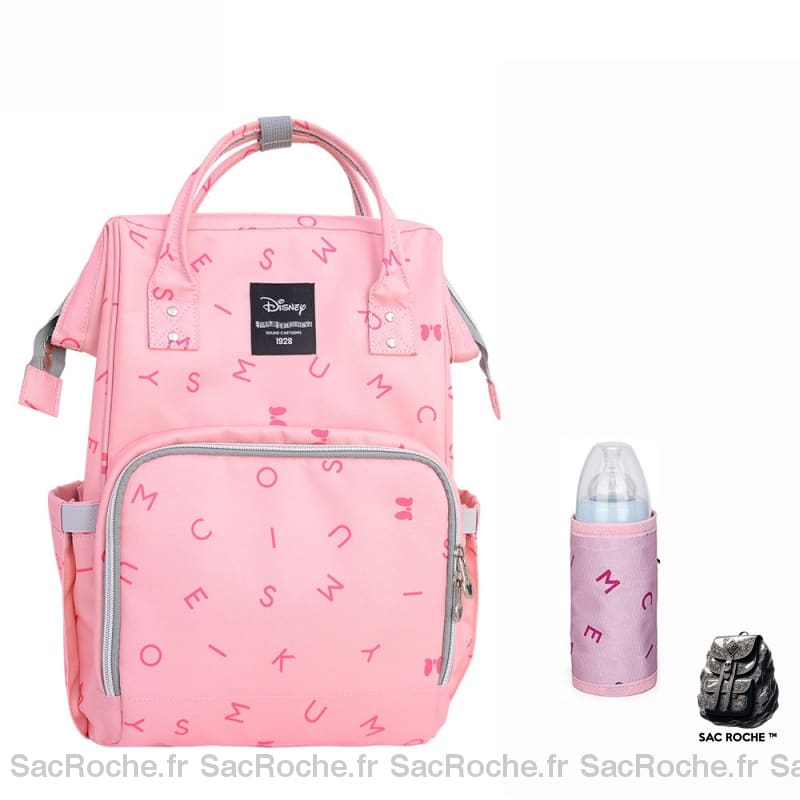 Sac à dos Disney pour soins de bébé - Rose - Sac à main Couche