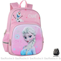 Sac à dos Disney La reine des neiges - Rose - Elsa Anne