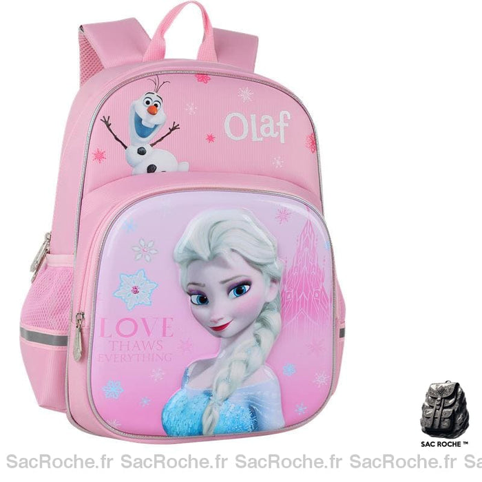 Sac à dos Disney La reine des neiges - Rose - Elsa Anne