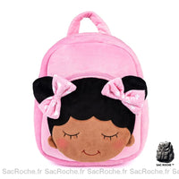 Sac à dos Dora rose en peluche - Sac Roche ™
