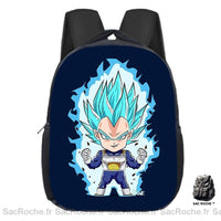 Sac à dos Dragon Ball Z Super Saiyan bleu - Sac Roche ™