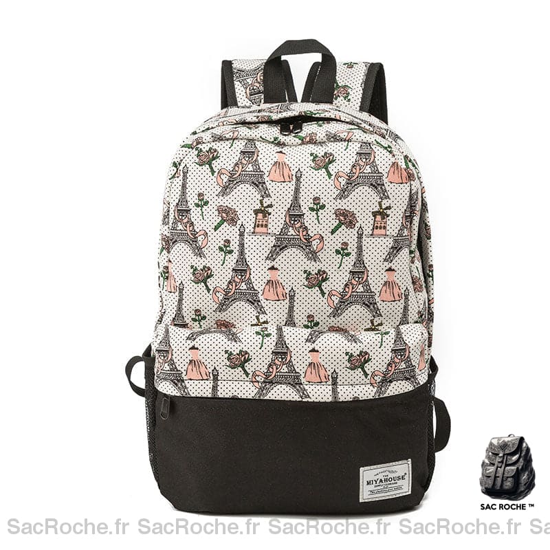 Sac à dos d'école avec joli motif pour filles5