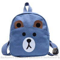 Sac à dos école ourson enfants - modèle Bleu - Sac Roche ™