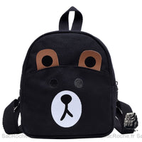 Sac à dos école ourson enfants - modèle Noir - Sac Roche ™