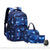 Sac à Dos École Primaire - 2 Compartiments - Lot de 3 pièces - modèle Modèle 3 (bleu vaisseau spatial) - Sac Roche ™