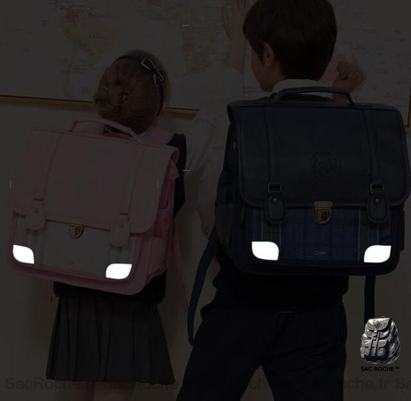 Sac À Dos Écolier Carreaux Enfants Enfant