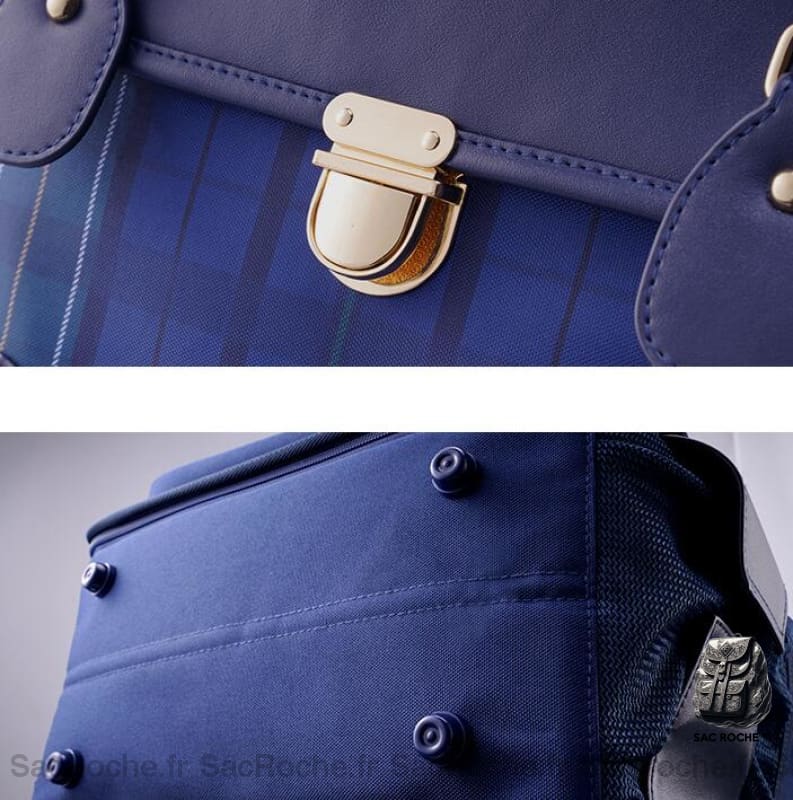 Sac À Dos Écolier Carreaux Enfants Enfant