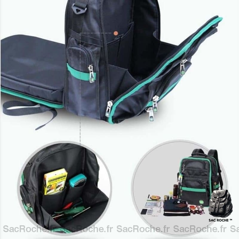 Sac À Dos Électricien Pro Spacieux Homme Travail