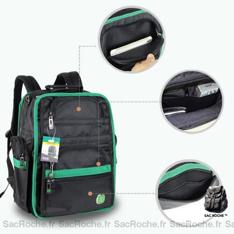 Sac À Dos Électricien Pro Spacieux Homme Travail