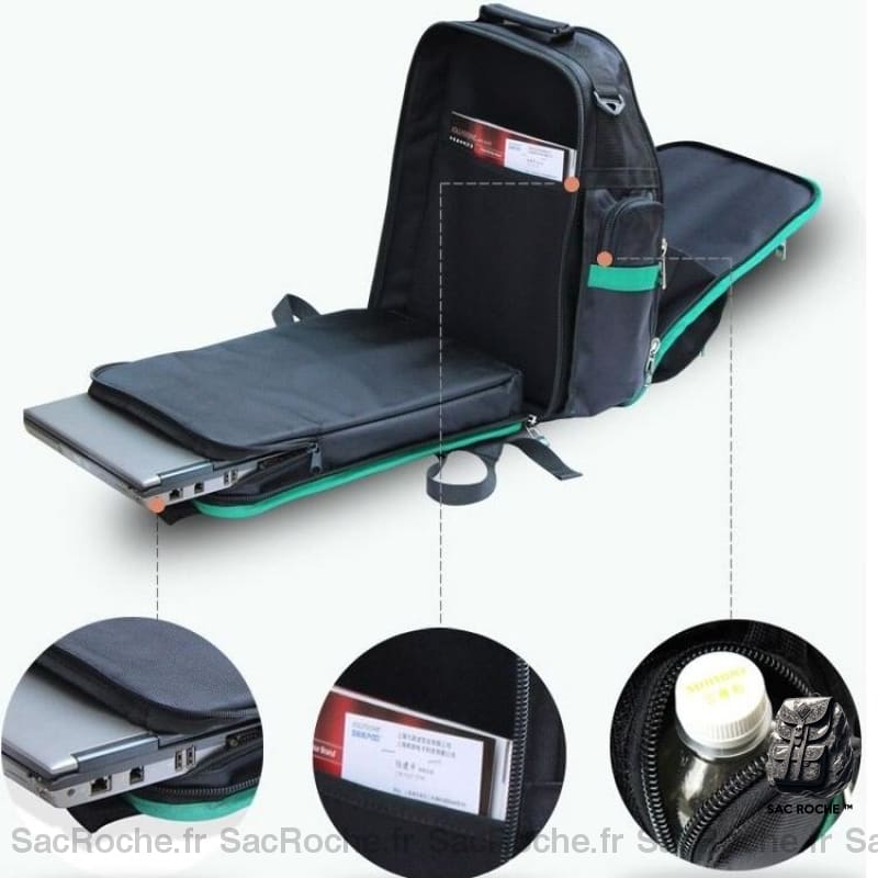 Sac À Dos Électricien Pro Spacieux Homme Travail