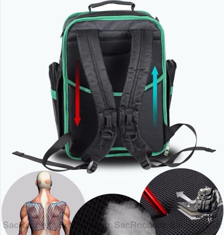 Sac À Dos Électricien Pro Spacieux Homme Travail