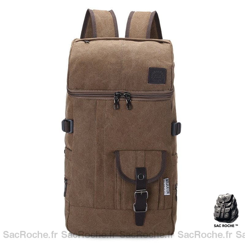 Sac à dos voyage élégant pour homme - Marron - Sac à dos Kaki