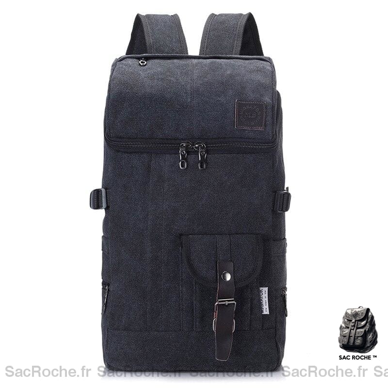 Sac à dos voyage élégant pour homme - Noir - Sac à dos Toile