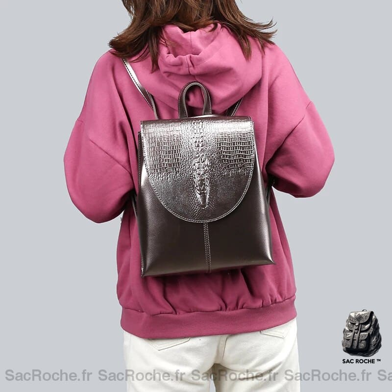 Sac À Dos Élégant Irisé Femme