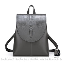 Sac à dos élégant irisé femme - modèle Gris - Sac Roche ™
