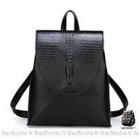 Sac à dos élégant irisé femme - modèle Noir - Sac Roche ™