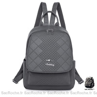 Sac à dos élégant pour femme - style chic - modèle Gris - Sac Roche ™