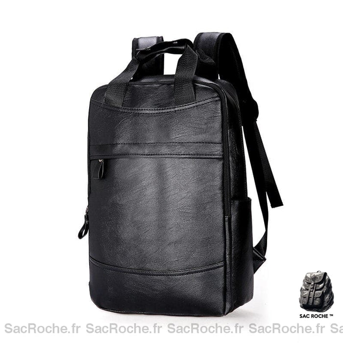 Sac À Dos Élégant Pour Homme Noir Sac