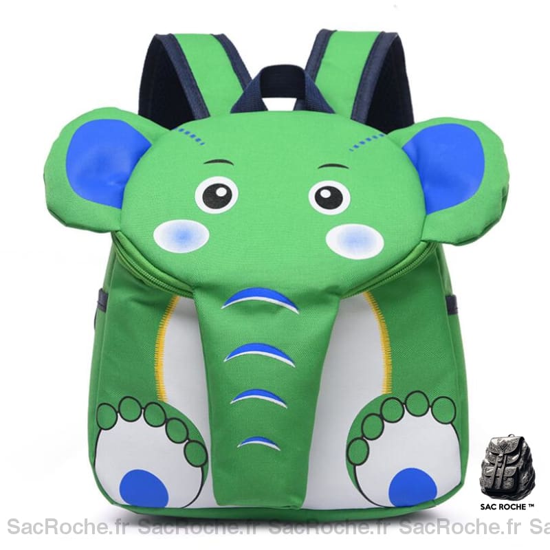 Sac à dos en forme d'éléphant pour enfant - Vert - Sac à dos Sac