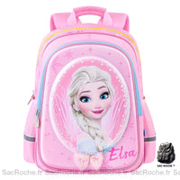 Sac à dos Elsa Reine des neiges - modèle Rose - Sac Roche ™