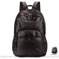 Sac à dos en cuir souple femme - modèle Marron - Sac Roche ™