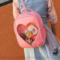 Sac à dos enfant cœur transparent - Sac Roche ™
