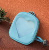 Sac à dos enfant motif cœur transparent - Bleu ciel - Sac à dos Sac à dos scolaire