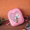 Sac à dos enfant motif cœur transparent - Rose - Sac à dos Sac à main