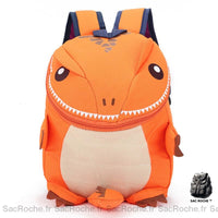 Sac à Dos Enfant Dinosaure 3D Ecole Maternelle - modèle Orange - Sac Roche ™