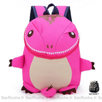 Sac à Dos Enfant Dinosaure 3D Ecole Maternelle - modèle Rose - Sac Roche ™