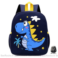 Sac à Dos Enfant Dinosaure Bleu Foncé Maternelle - Sac Roche ™