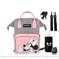 Sac à dos enfant Disney Mickey Minnie - modèle Rose - Sac Roche ™