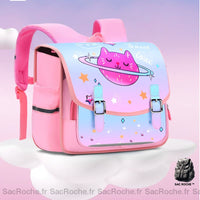 Sac à dos enfant grande capacité PU - modèle Rose - Sac Roche ™