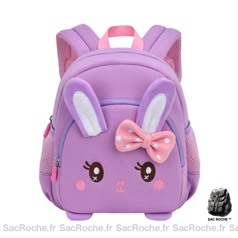 Sac À Dos Enfant Lapin Rose École Violet Sacs Scolaire