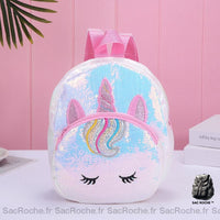 Sac à dos enfant licorne sequins - modèle Blanc - Sac Roche ™