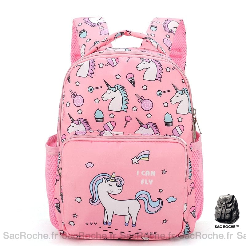 Sac À Dos Enfant Licornes Rose