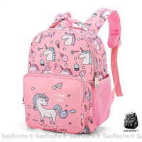 Sac à dos enfant licornes rose - Sac Roche ™