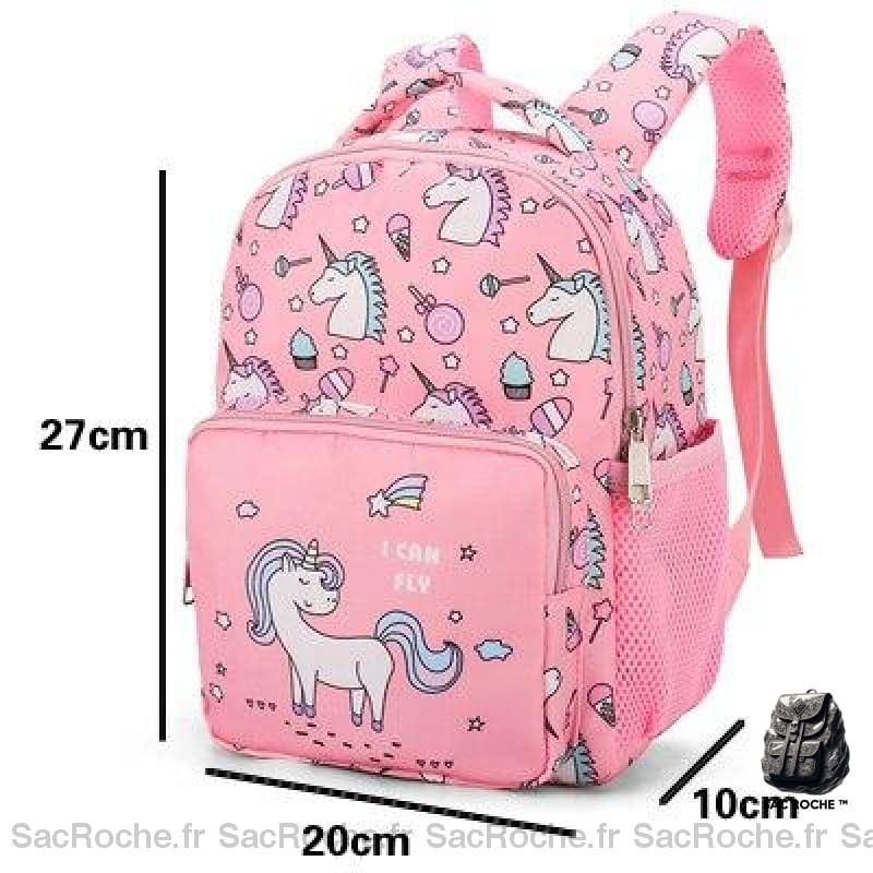 Sac À Dos Enfant Licornes Rose