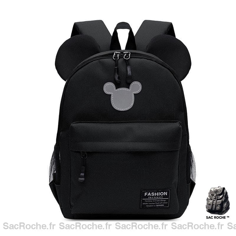 Sac à dos enfant coloré Mickey - Noir - Mickey la souris Sac à dos scolaire