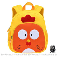 Sac à dos enfant poule 3D maternelle - modèle Jaune - Sac Roche ™