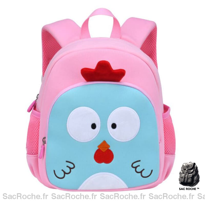 Sac À Dos Enfant Poule 3D Maternelle Rose Sacs Scolaire