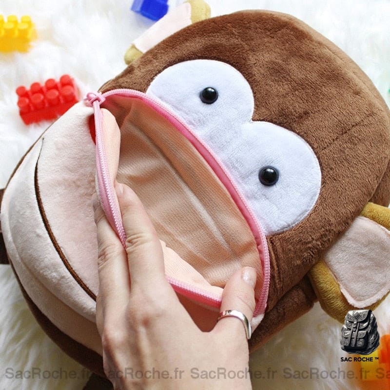 Sac À Dos Enfant Singe Peluche