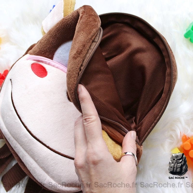 Sac À Dos Enfant Singe Peluche