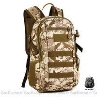 Sac à dos enfant tactique 12L - modèle Marron - Sac Roche ™