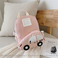 Sac à dos enfant voiture - modèle Rose - Sac Roche ™